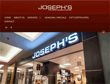 Tablet Screenshot of josephscoiffures.ca